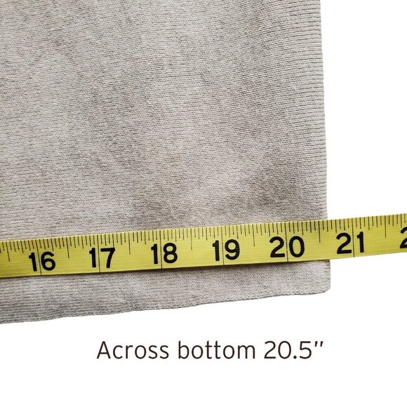 J. Jill Oatmeal Color Flat Knit Oversized Sweater with Back Detail Size XS - Picture 14 of 16